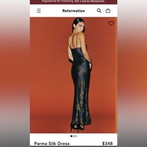 Reformation Parma Silk dress / size Medium / worn once